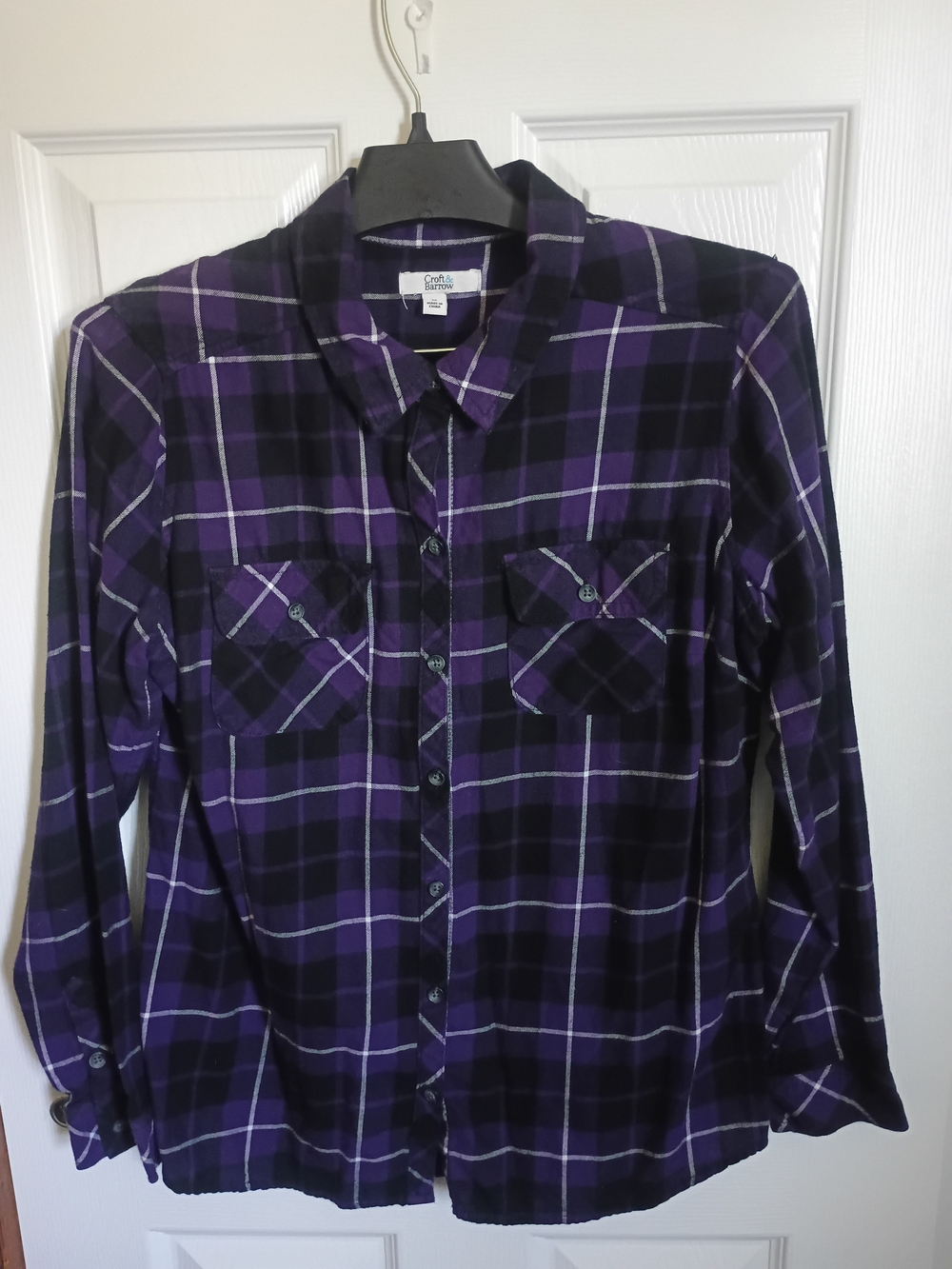 Croft & Barrow Women's Plaid Button-Up Shirt